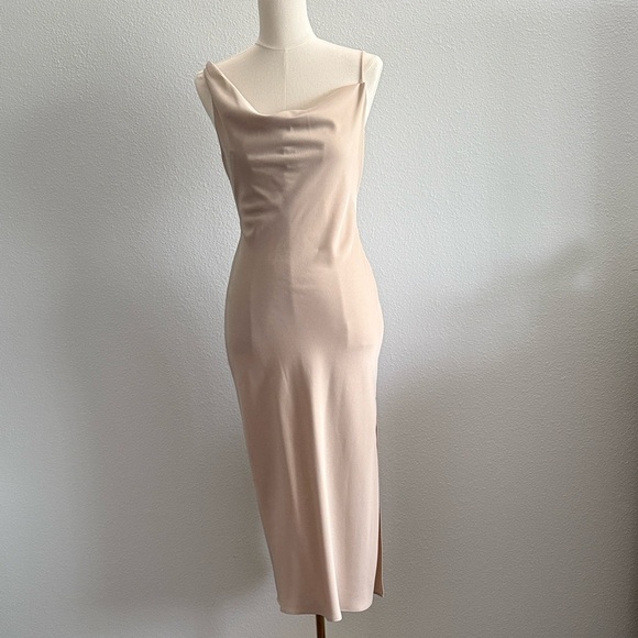 BHLDN Dresses & Skirts - BHLDN August Satin Charmeuse Midi Dress size 4